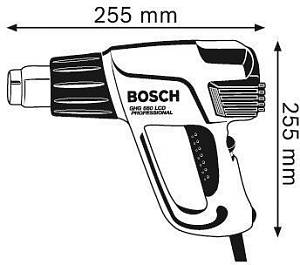 Технический фен Bosch GHG 660 LCD Professional 2300Вт темп.50-660С 0.601.944.703