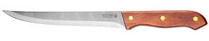 Нож LEGIONER "GERMANICA" нарезочный, тип "Line" с деревянной ручкой, нерж лезвие 180мм 47840-L_z01