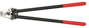 Кабелерез, Ø 27 мм (150 мм²), длина 600 мм, стальной корпус, обливные ручки KNIPEX